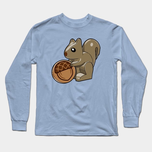 LEGO Squirrel Long Sleeve T-Shirt by schultzstudio